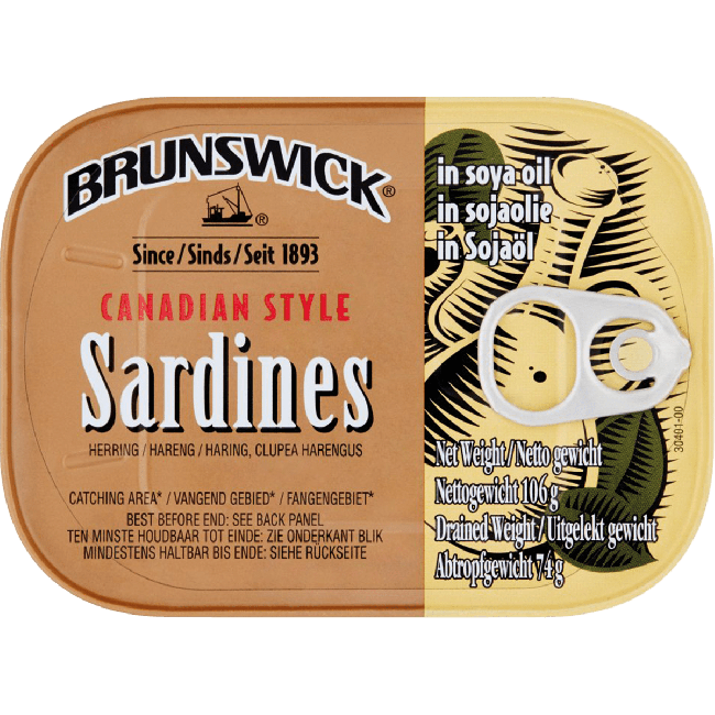 Brunswick Sardines in Sojaolie 106g