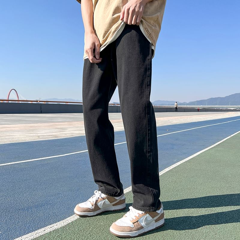 Ayuyel - Hoge taille rechte jeans