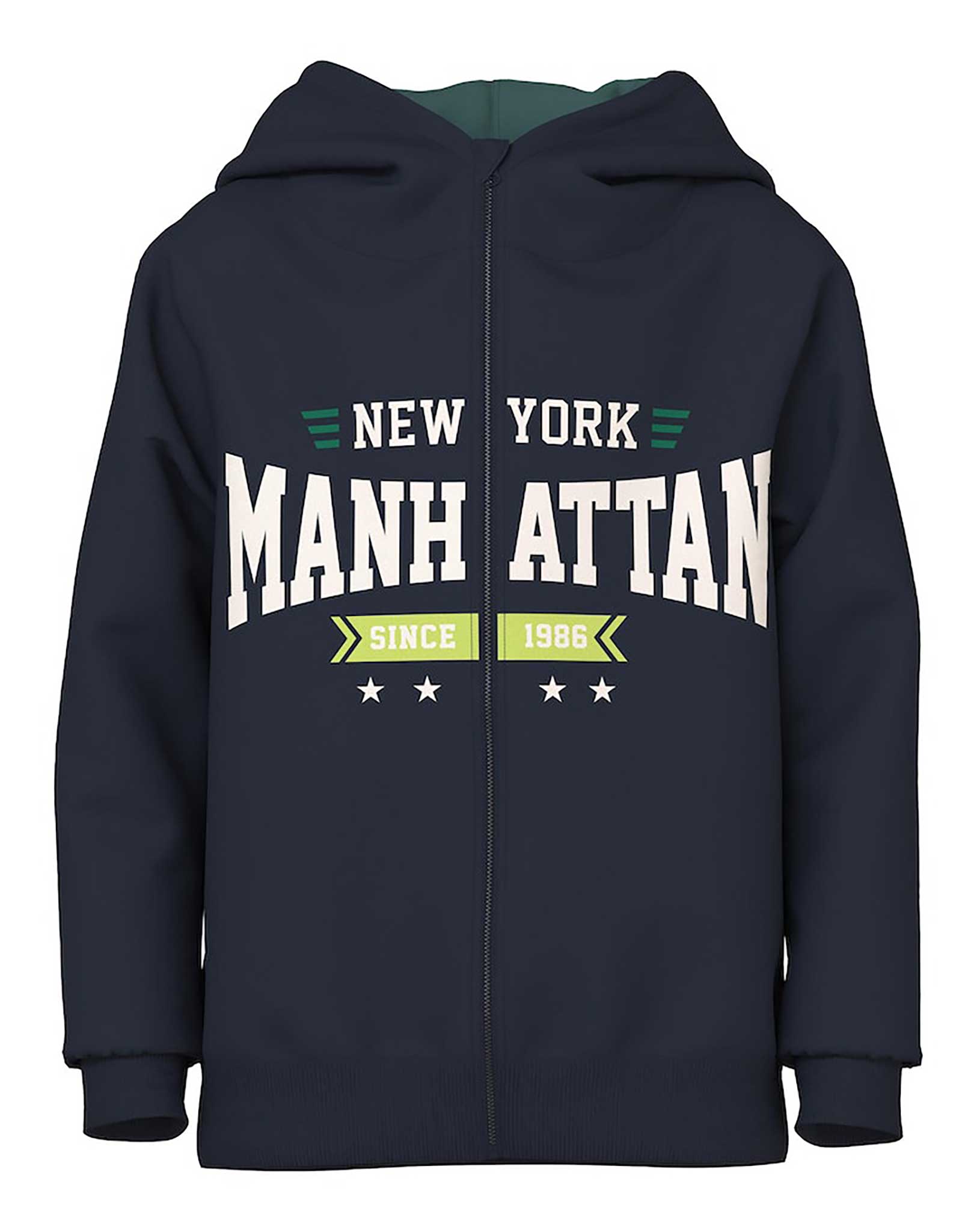 Kapuzen-Sweatjacke NKMBATOOL MANHATTAN in dark sapphire
