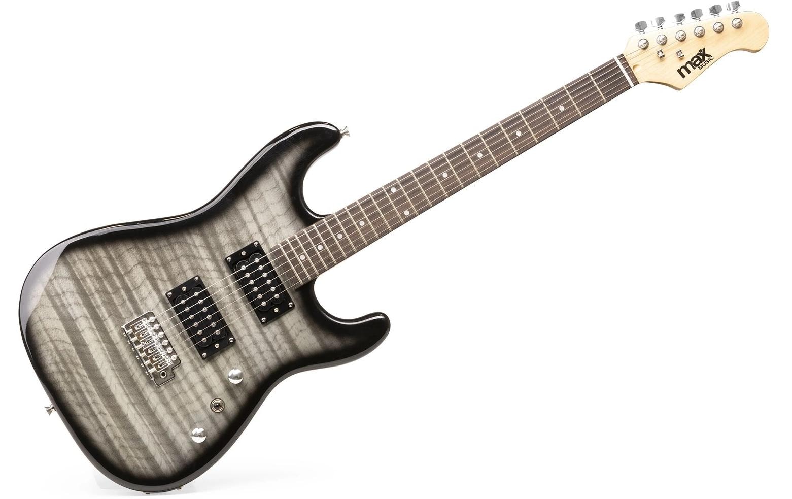 E-Gitarre GigKit Quilted Style Schwarz<br>E-Gitarre mit Zubehör