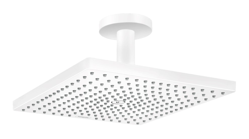 Hansgrohe Raindance E hoofddouche 30cm met plafondarm wit mat