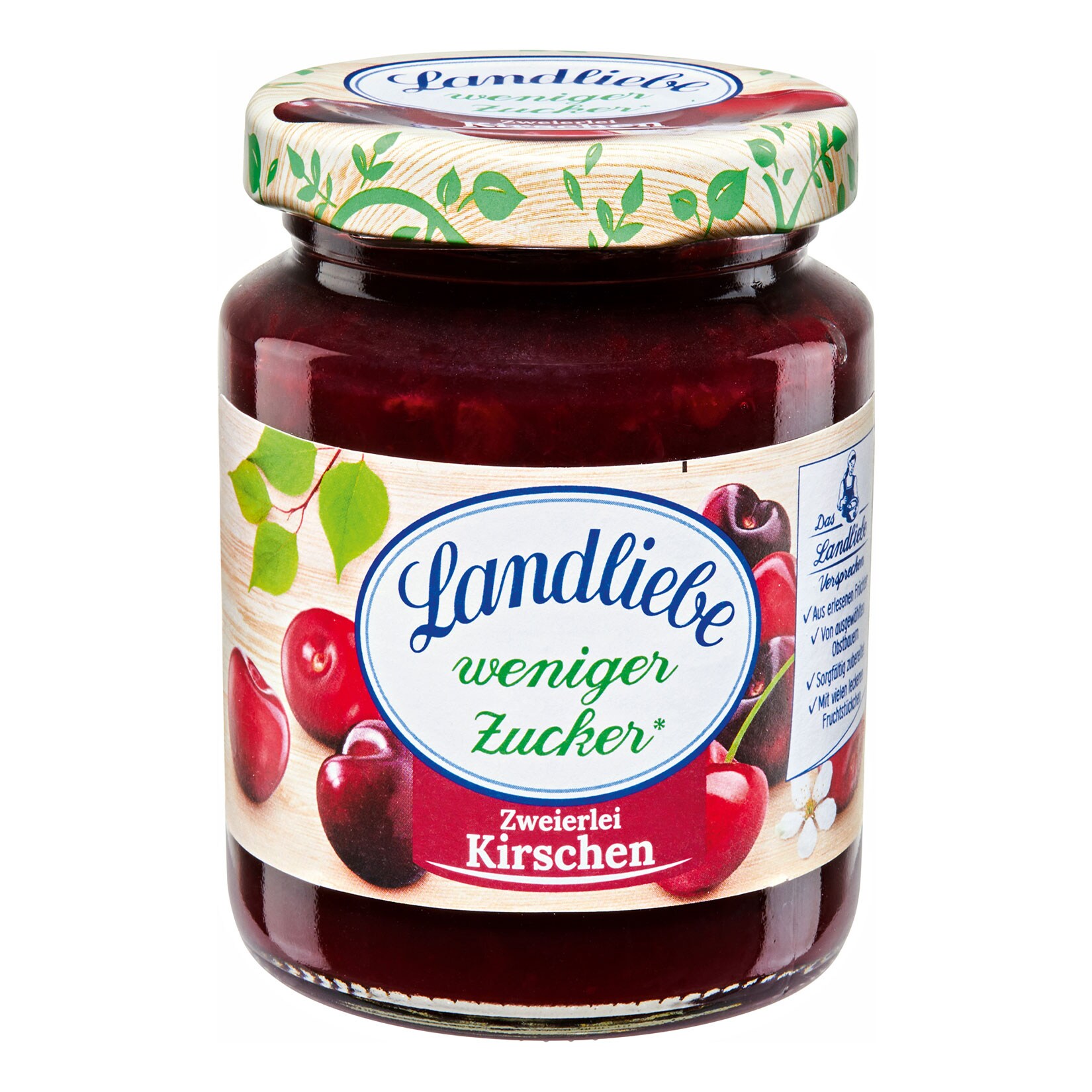 Landliebe Fruchtaufstrich weniger Zucker 180 g, verschiedene Sorten, 10er Pack