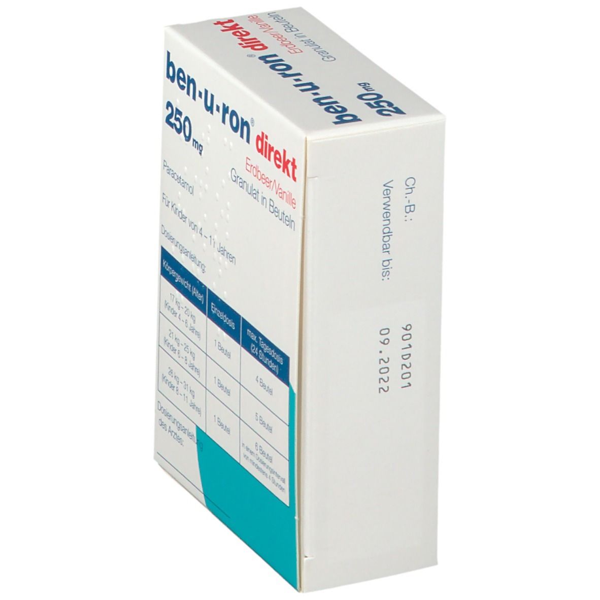 ben-u-ron® direkt - Erdbeer/Vanille 250 mg