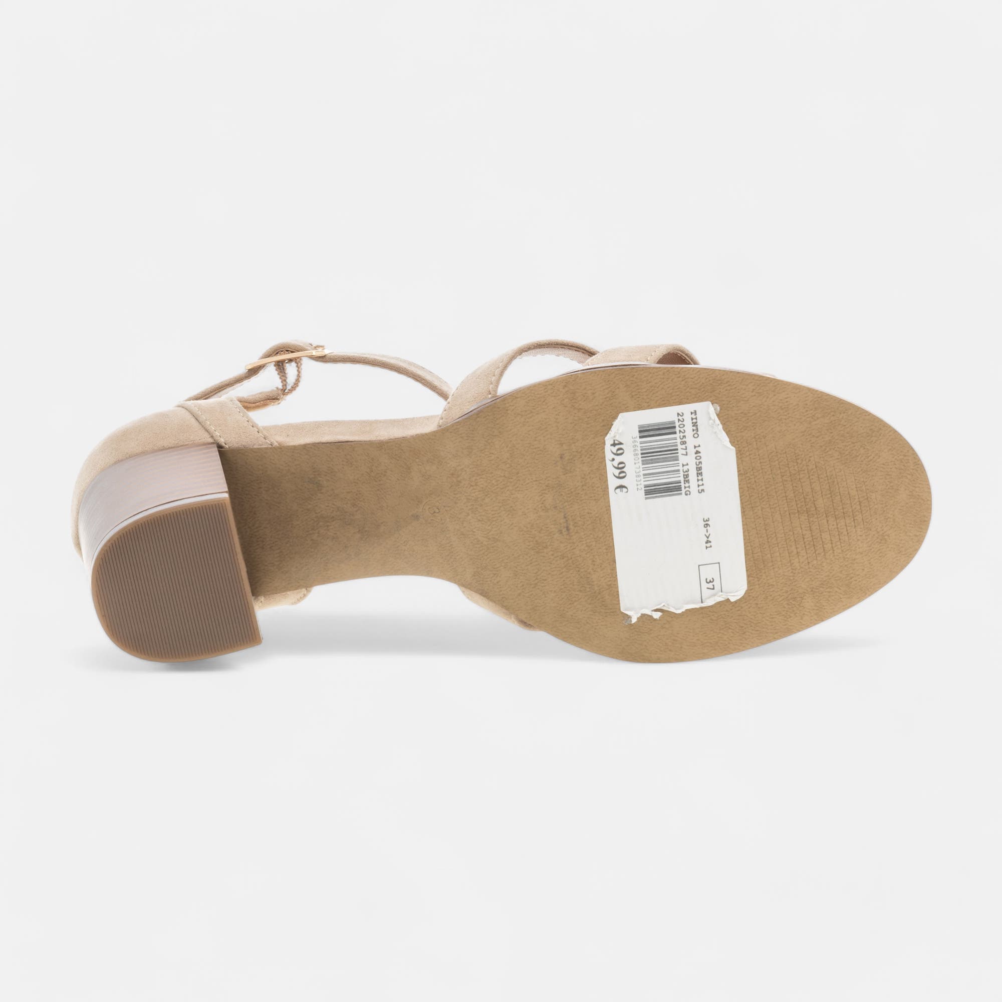 Escarpins quartiers ouverts à talon Femme beige