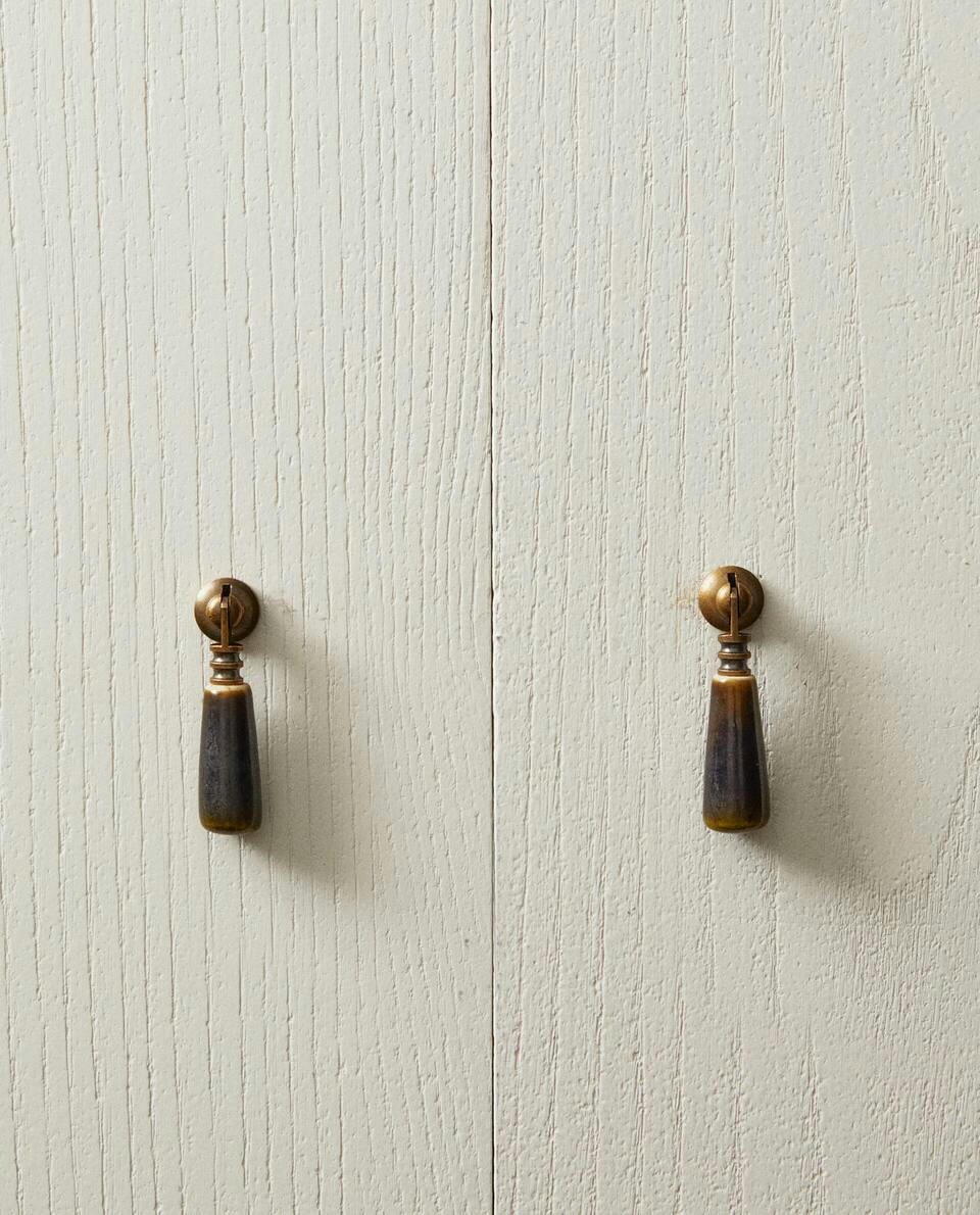 Maçaneta de porta em formato de gota (pacote com 2)