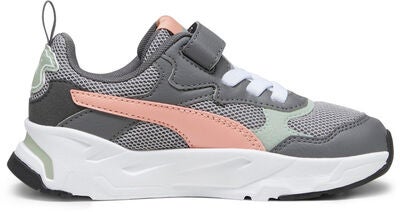 Puma Trinity AC PS Joggesko, Concrete Gray/Poppy Pink/Cool Dark Gray