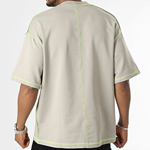 Tee Shirt Oversize Large Beige