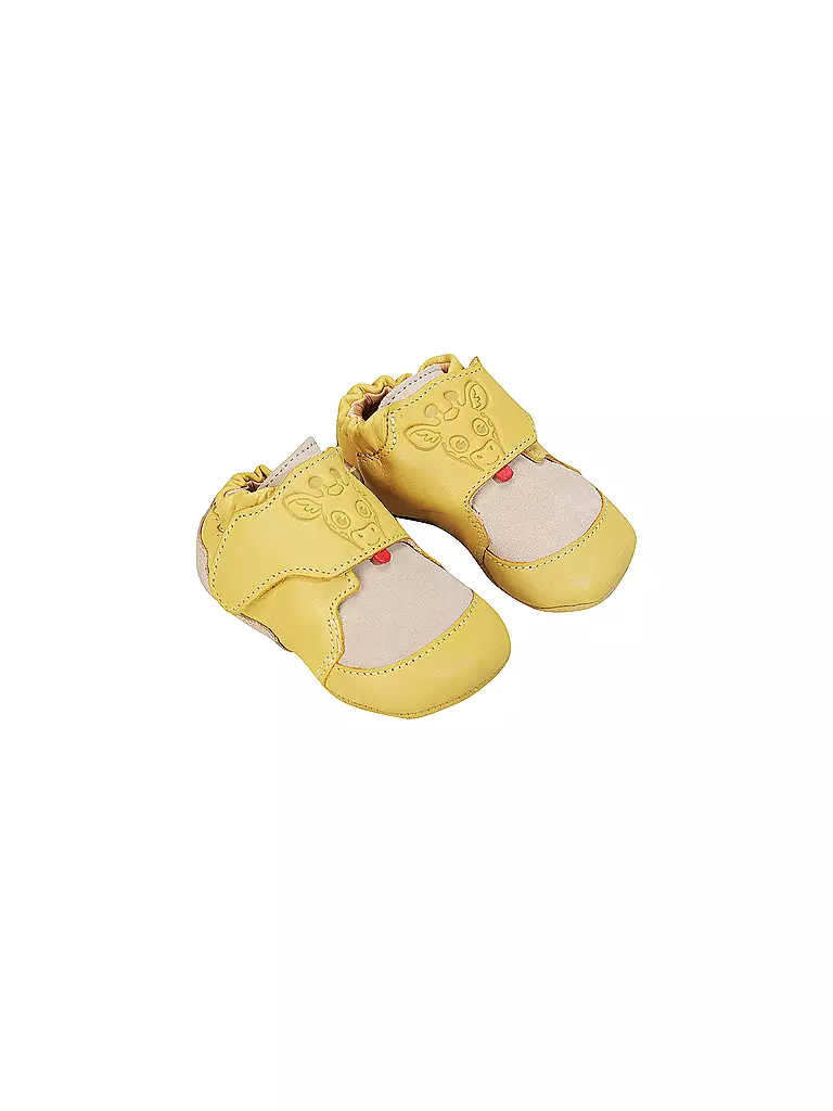 AFFENZAHN Krabbelschuhe CRAWLY GIRAFFE gelb