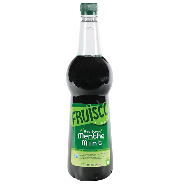 Bouteille de sirop de Menthe, Fruisco 1 Litre