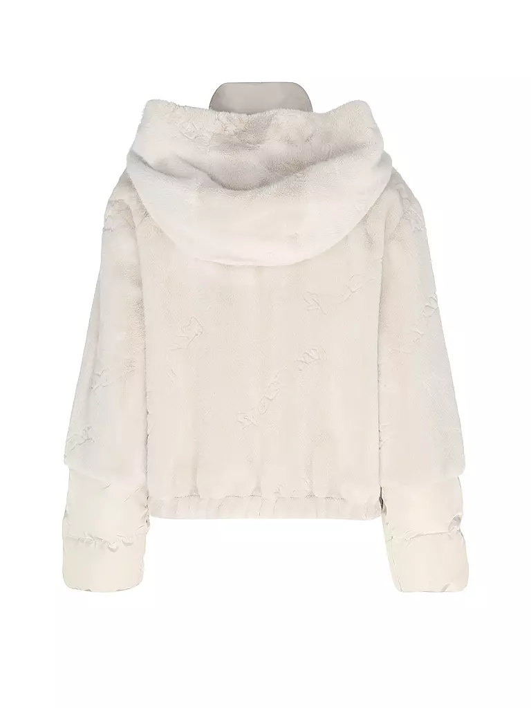 SPORTALM Jacke in Felloptik grau