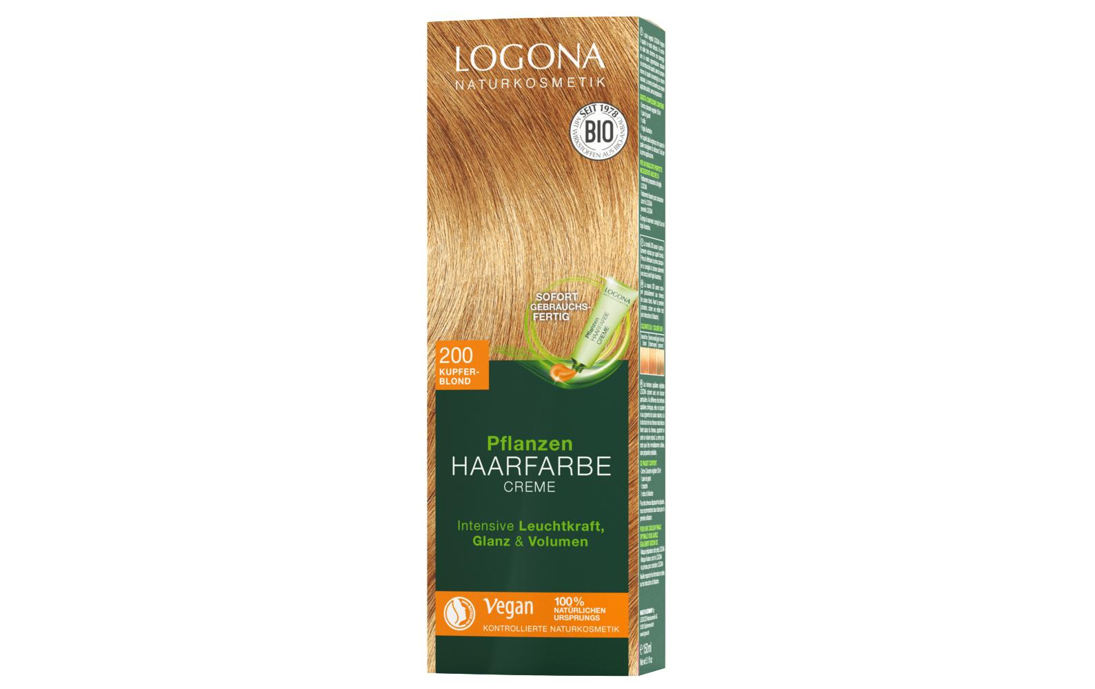 Haarcoloration PHF 200 Kupferblond 150 mlHaarfarbe-Creme natürlichen Ursprungs