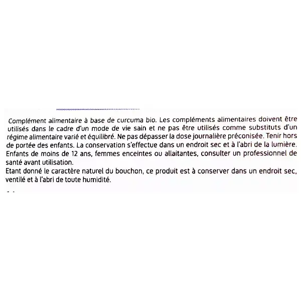 Cúrcuma orgânica ecológica Nat & Form, 200 cápsulas