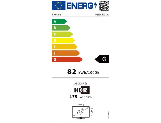 SAMSUNG - TV QLED 4K 138 cm TQ55LS03FA The Frame