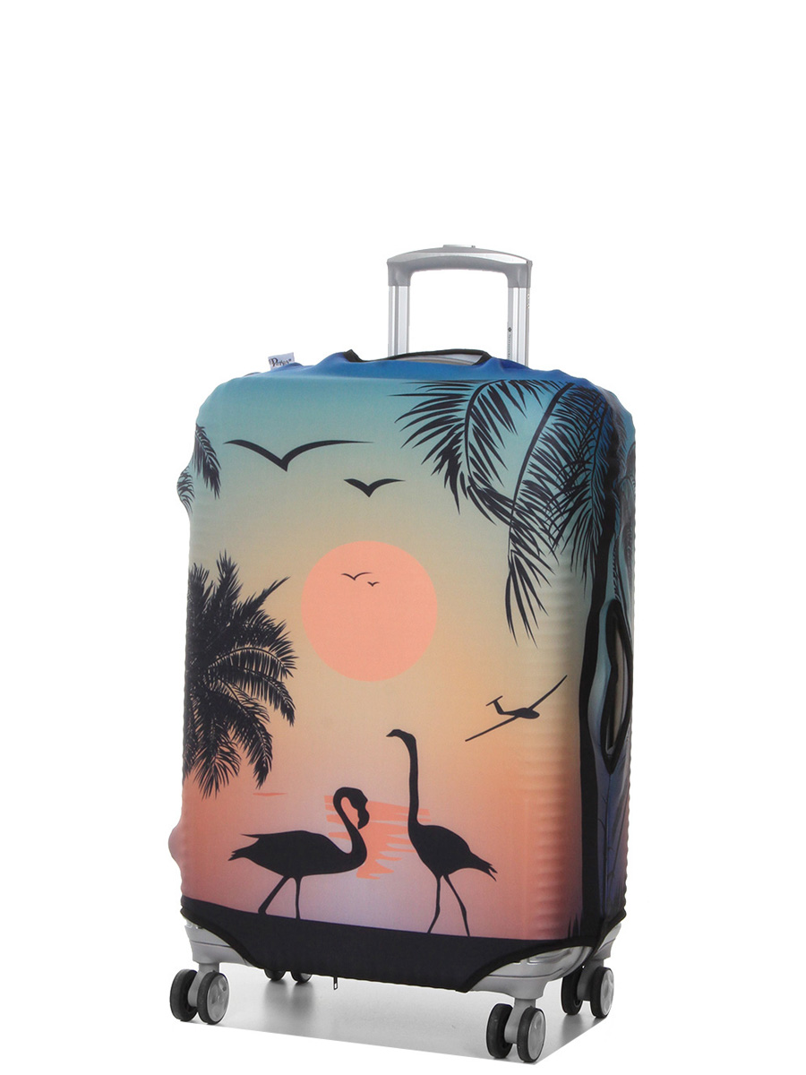 Housse de valise Periea Sunset Flamingos M