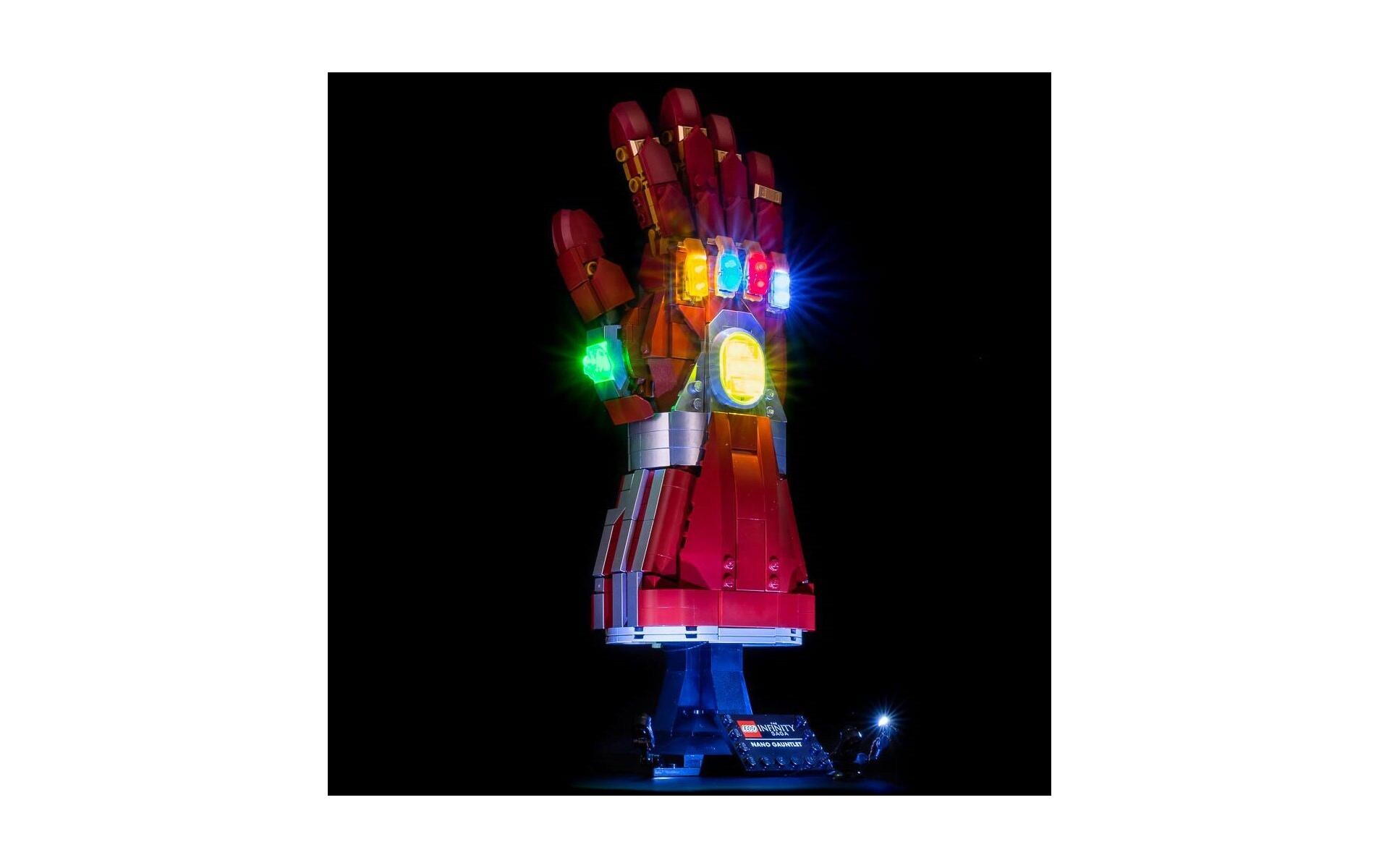 LED-Licht-Set für LEGO® Iron Mans Nano Handschuh 76223Light-Kit