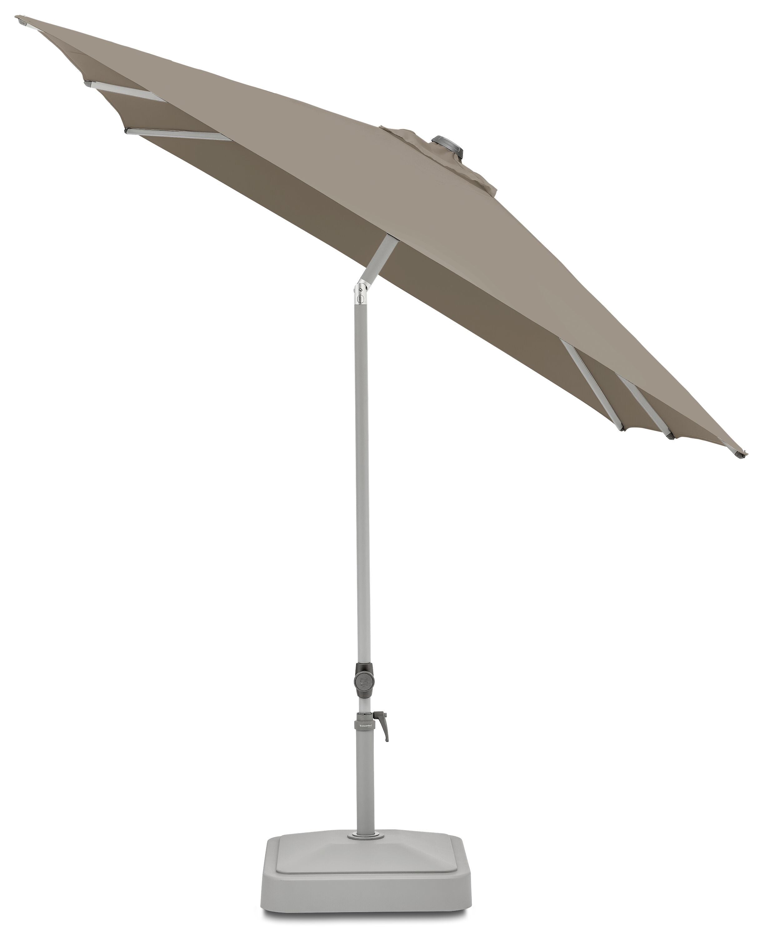 Suncomfort by Glatz POP UP Sonnenschirm - Taupe / Hellgrau / Eisblau / H: 200.0 cm