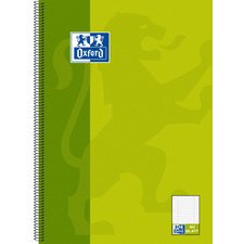 cahier à spirale 'KarLi', format A4+, vert, 160 pages