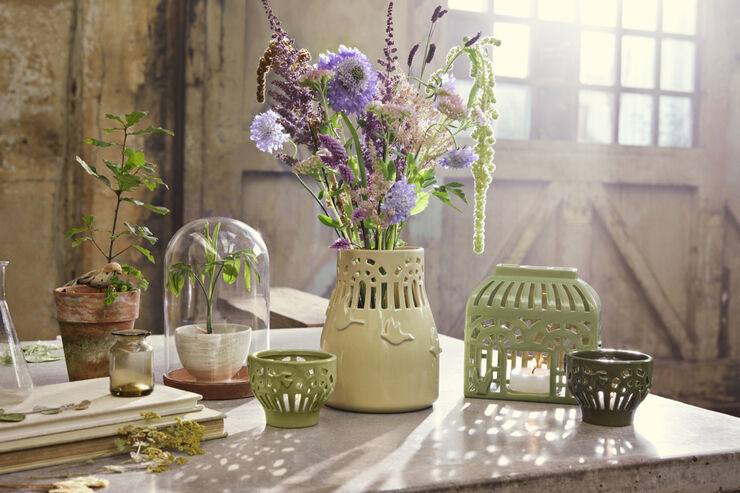 Kähler Orangery Vase H18 sweet honey Gul