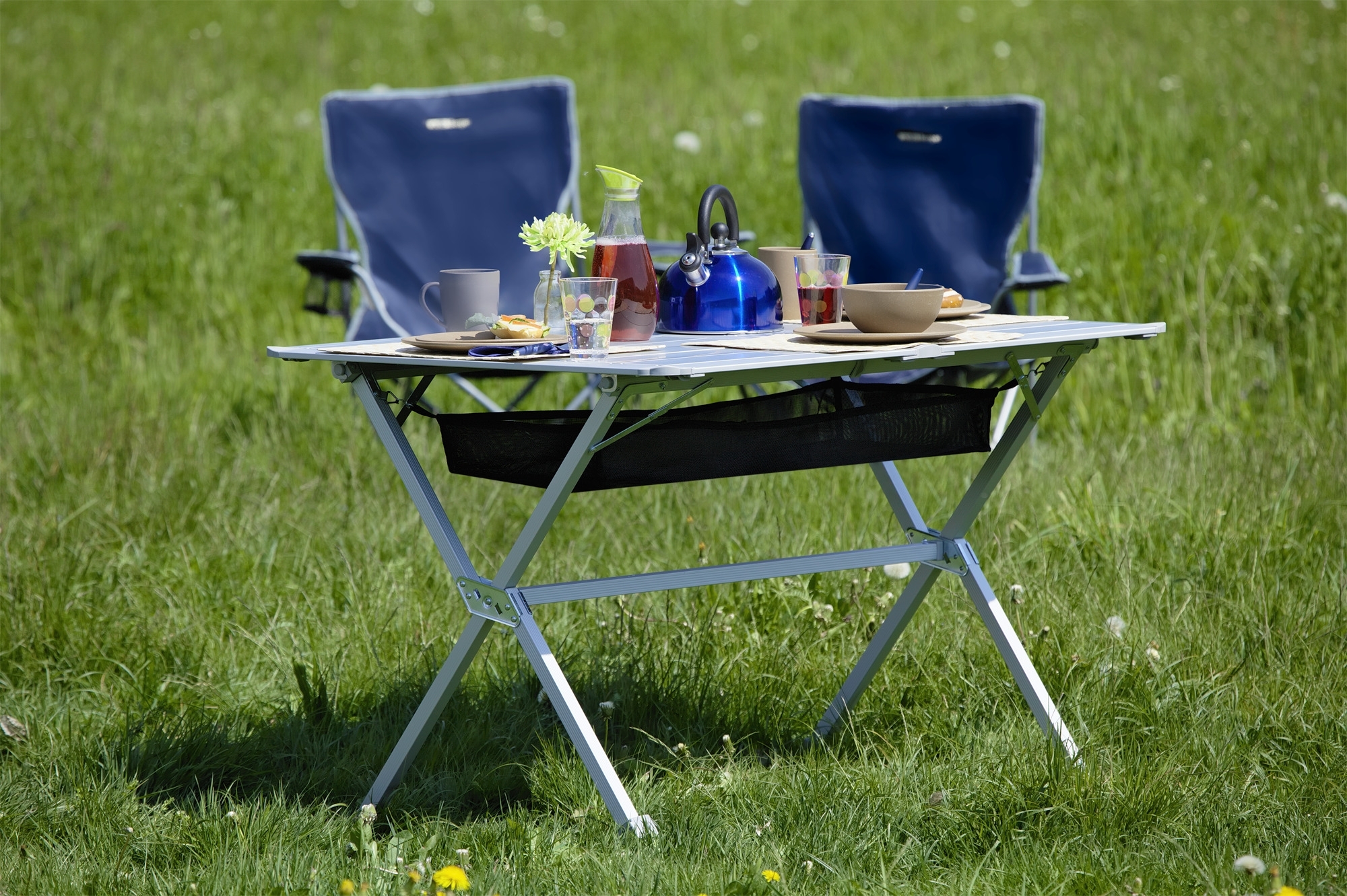 Berger Alu Rolltisch Nera 115 x 78,5 cm