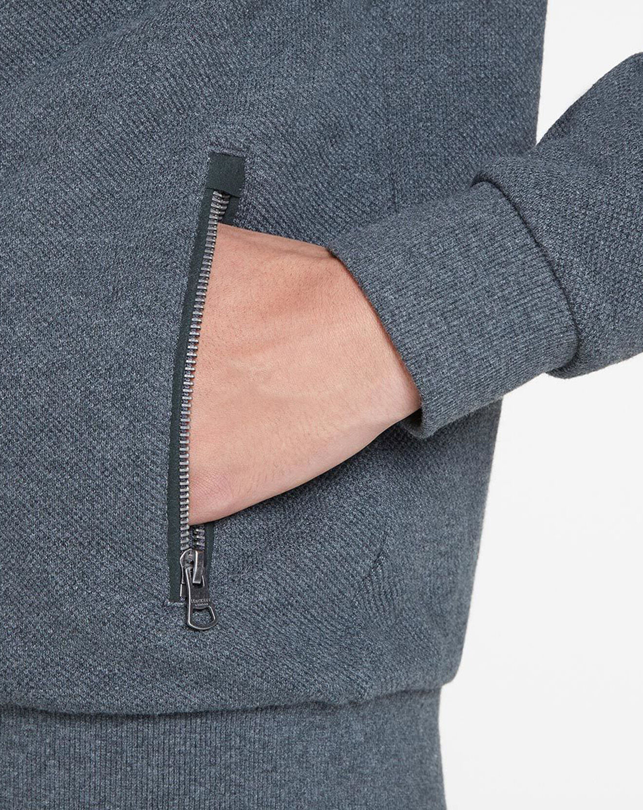 Hackett London Bombers en jersey Point gris