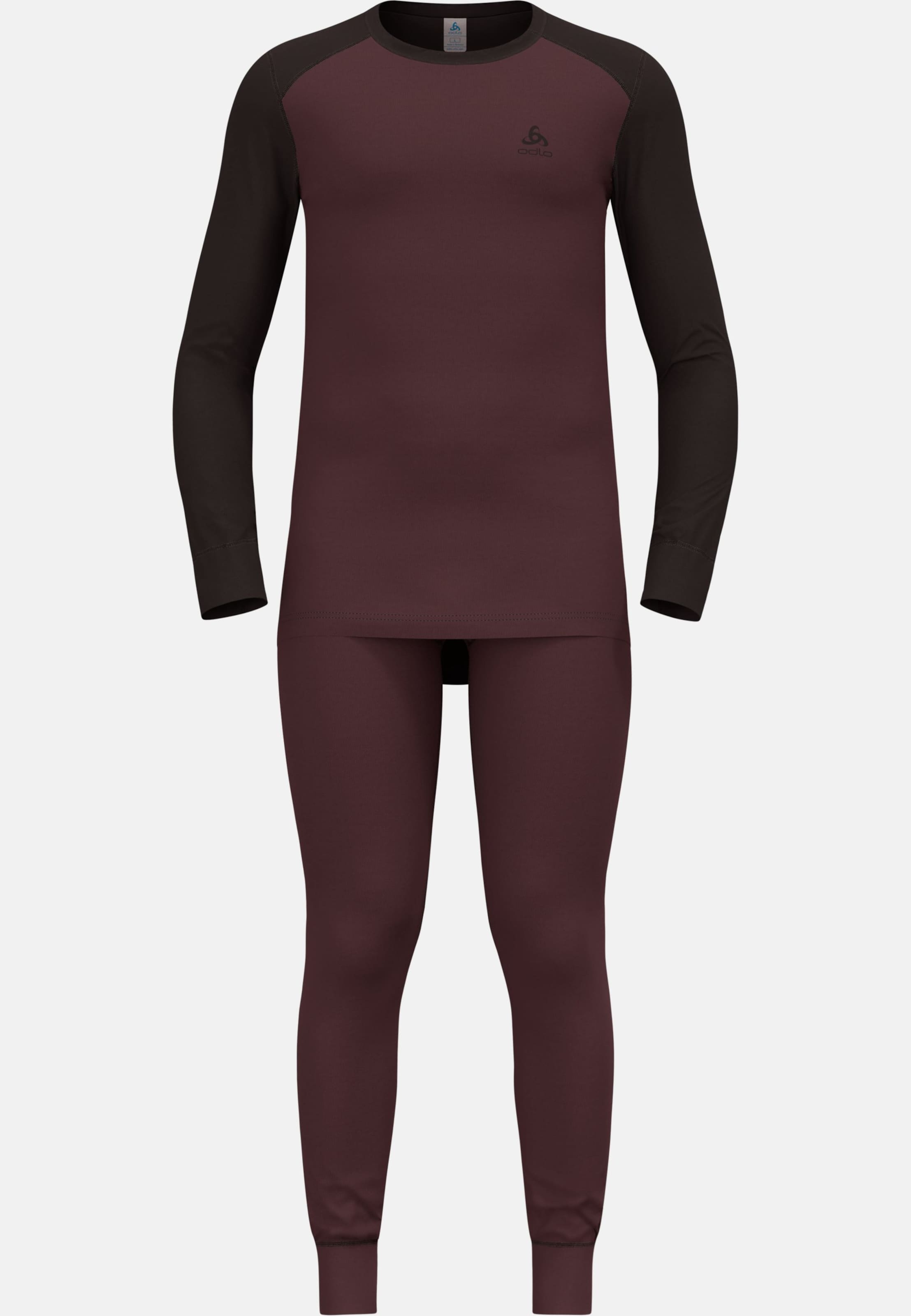 Active Warm Base layer Set in fudge - black