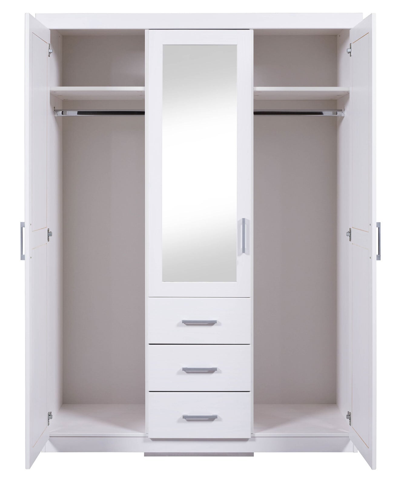 Drehtürenschrank THILO 140 x 190 cm weiß