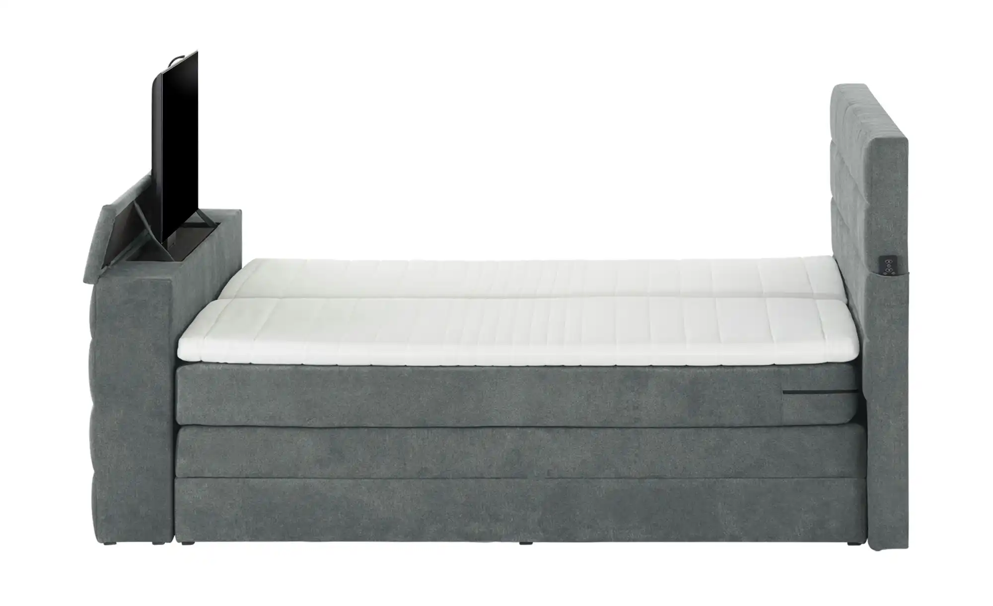 uno TV-Boxspringbett mit motorischer TV-Halterung Dillon