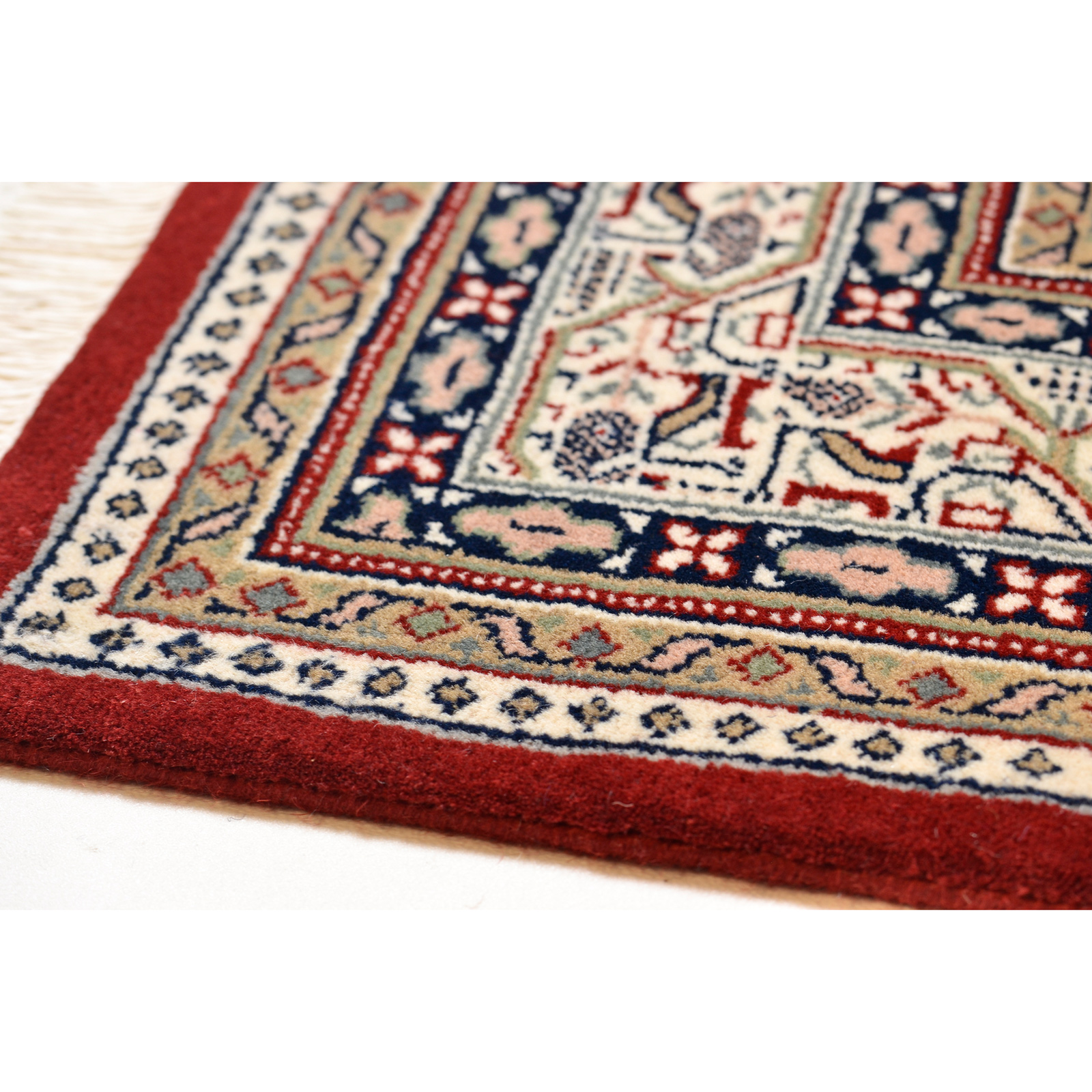 Orientteppich - rot-creme - 90x160 cm