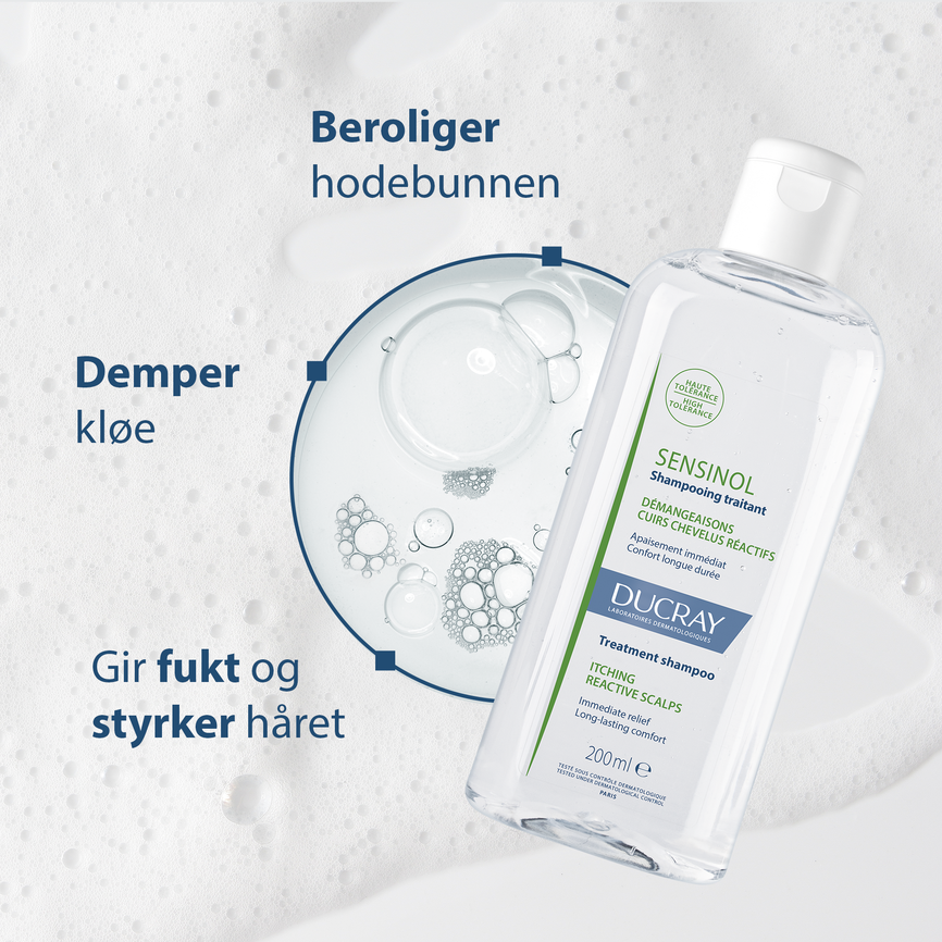 Ducray Sensinol Shampoo kløedempende sjampo 200 ml