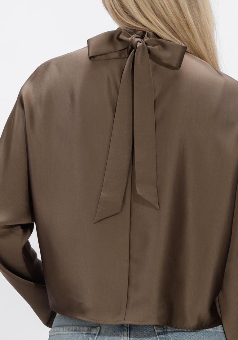 grijze dante6 blouses lorelle satin bow top