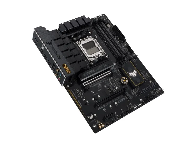ASUS TUF GAMING B650-E WIFI - Bundkort - ATX - Socket AM5 - AMD B650 Chipset - USB-C Gen2, USB 3.1 Gen 2 - Wi-Fi 6E, Bluetooth - onboard grafik (CPU påkrævet) - HD Audio (8-kanaler)