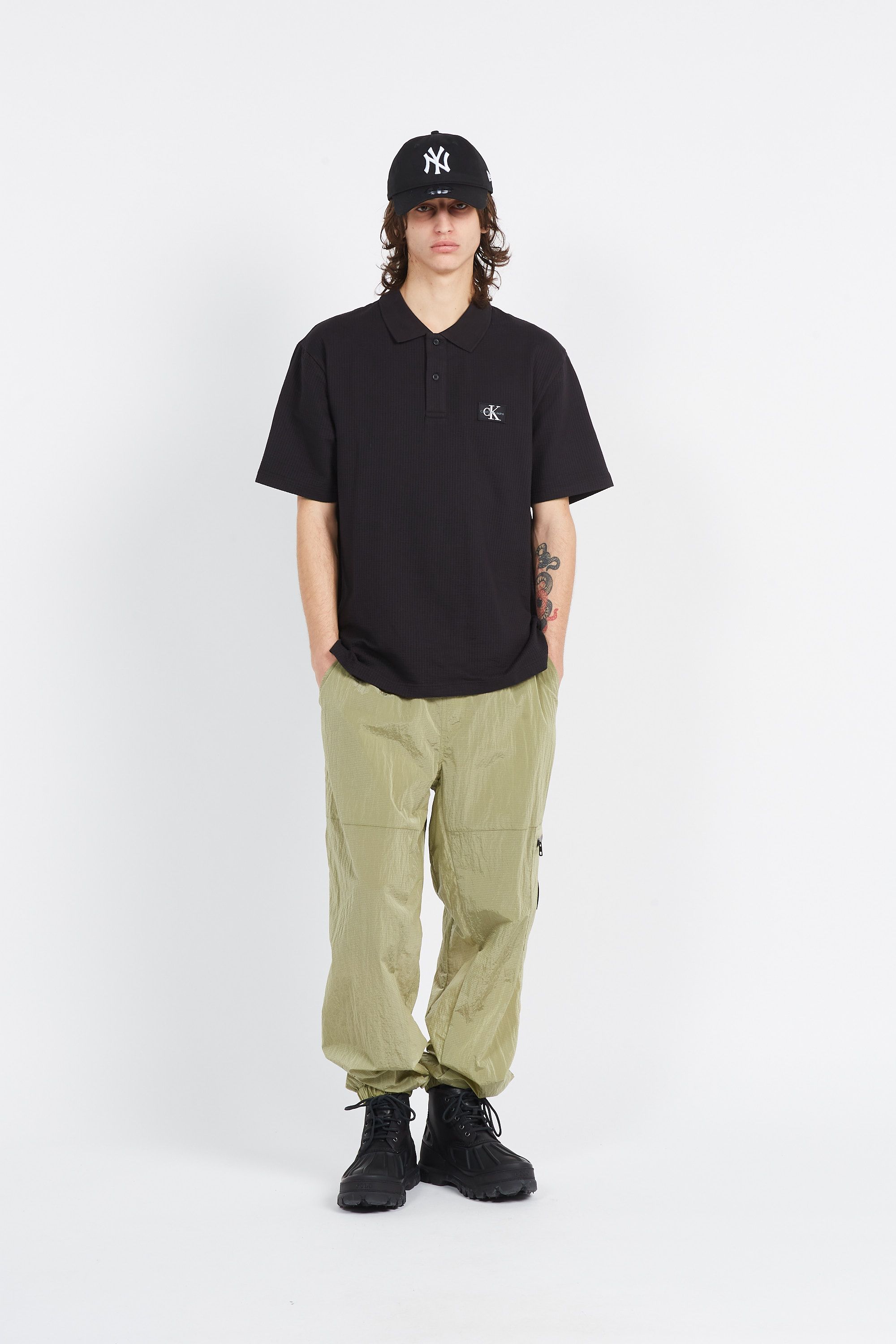 CALVIN KLEIN JEANS Polo TEXTURE POLO Noir