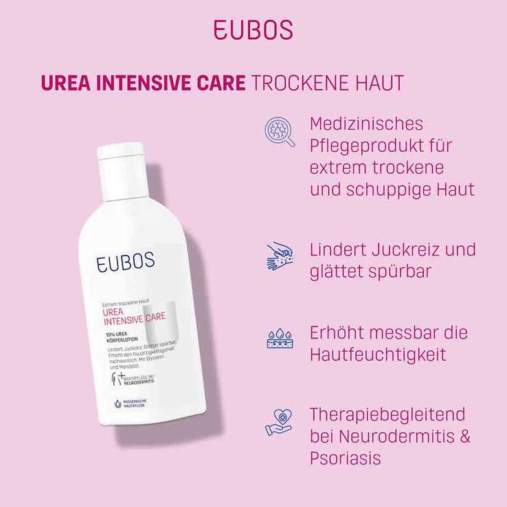Eubos Trockene Haut Urea 10% Körperlotion, 200 ml