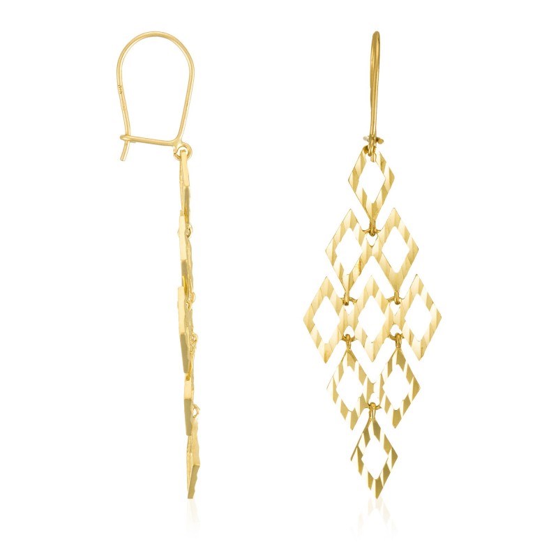 Boucles d'oreilles or jaune 