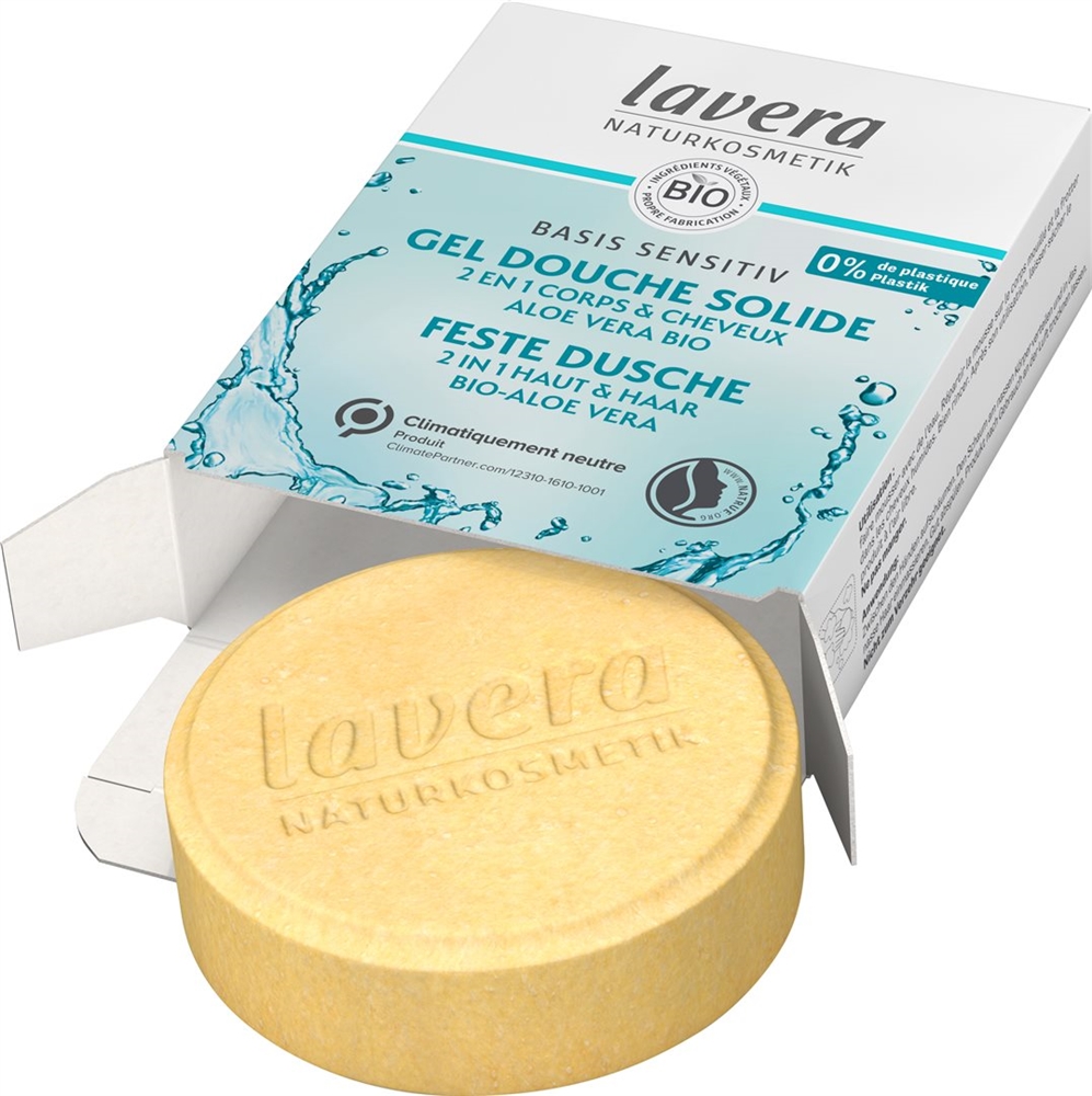 LAVERA Feste Dusche 2in1 Haut & Haar fest basis sensitiv 50 g