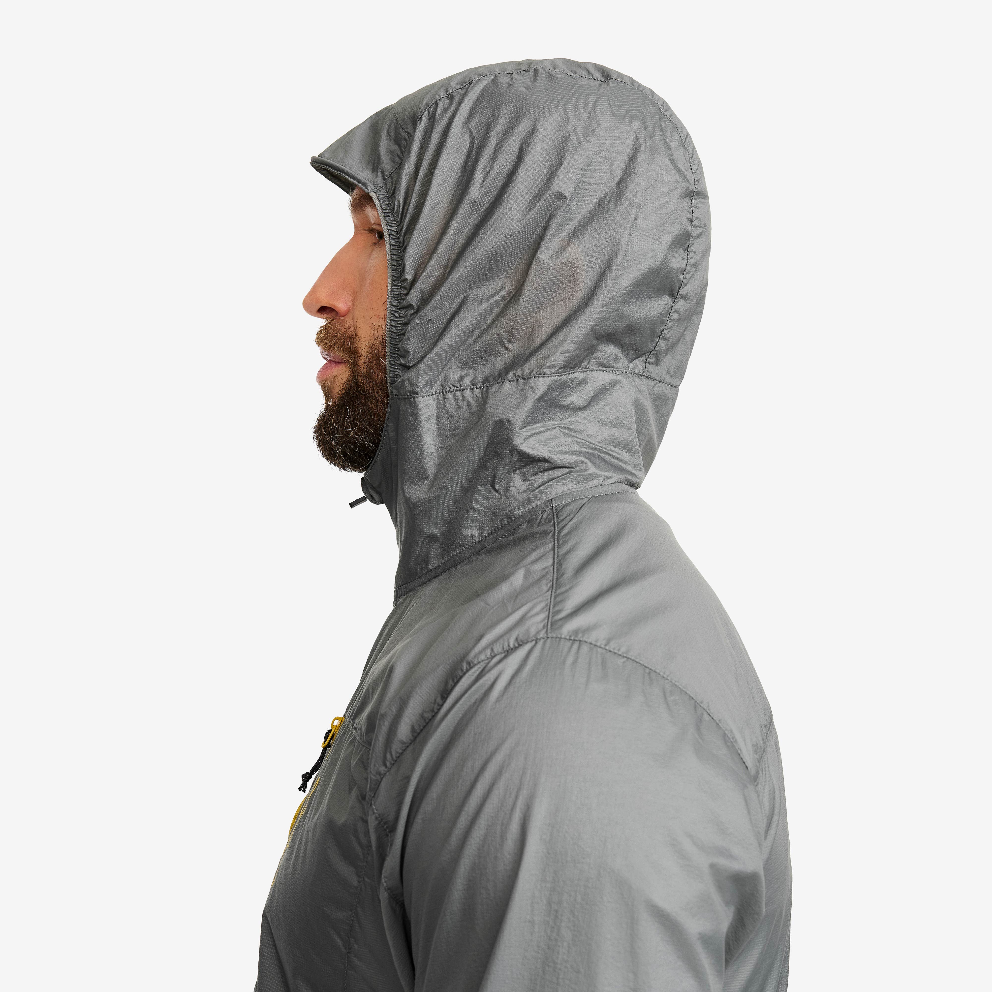 Speed Hooded Windbreaker Herre Castor Gray