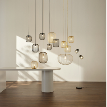 KARWEI hanglamp Charly zwart ø30x38cm