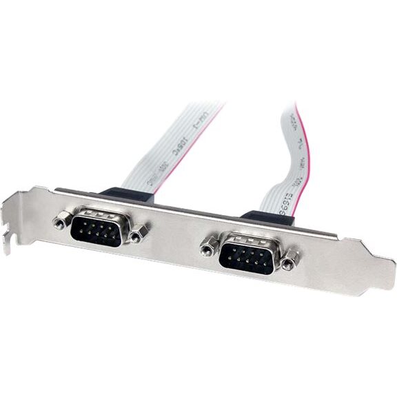 StarTech.com Support de port série DB9 16 pouces à 2 ports vers en-tête 10 broches