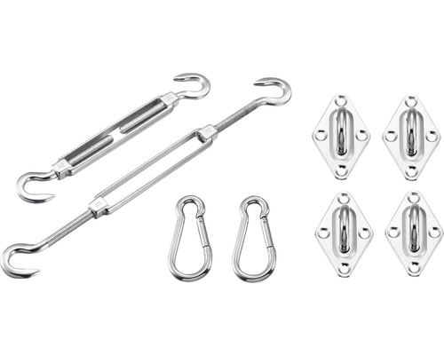 Zonneschermmontageset, 8 stuks
