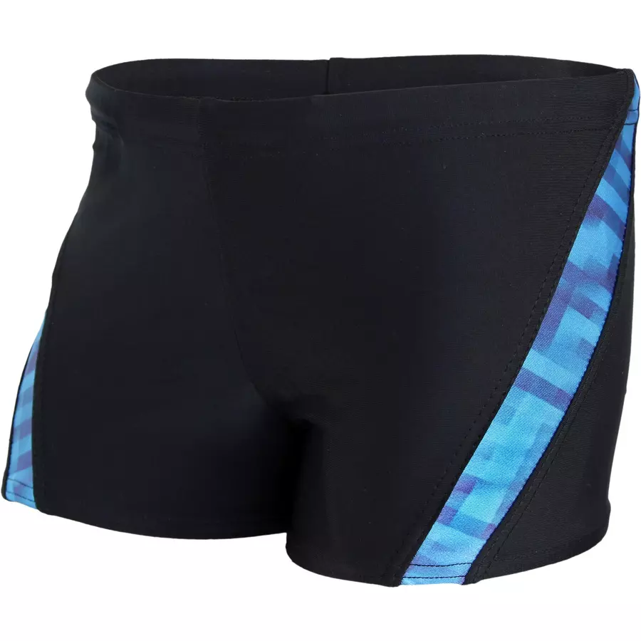 Aquarti Jungen Schwimmhose Kontrastfarbige Einsätze blau