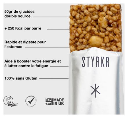 Barre énergétique Styrkr BAR50 Dattes/Amandes/Fleur de sel - 75g