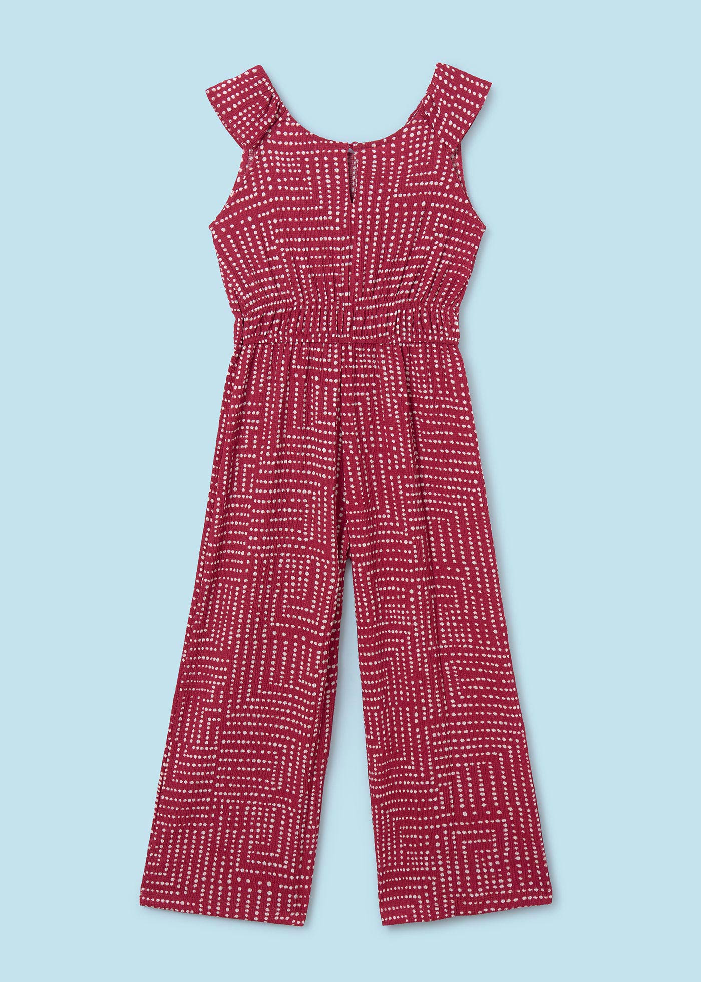 Macacão longo estampado para menina
