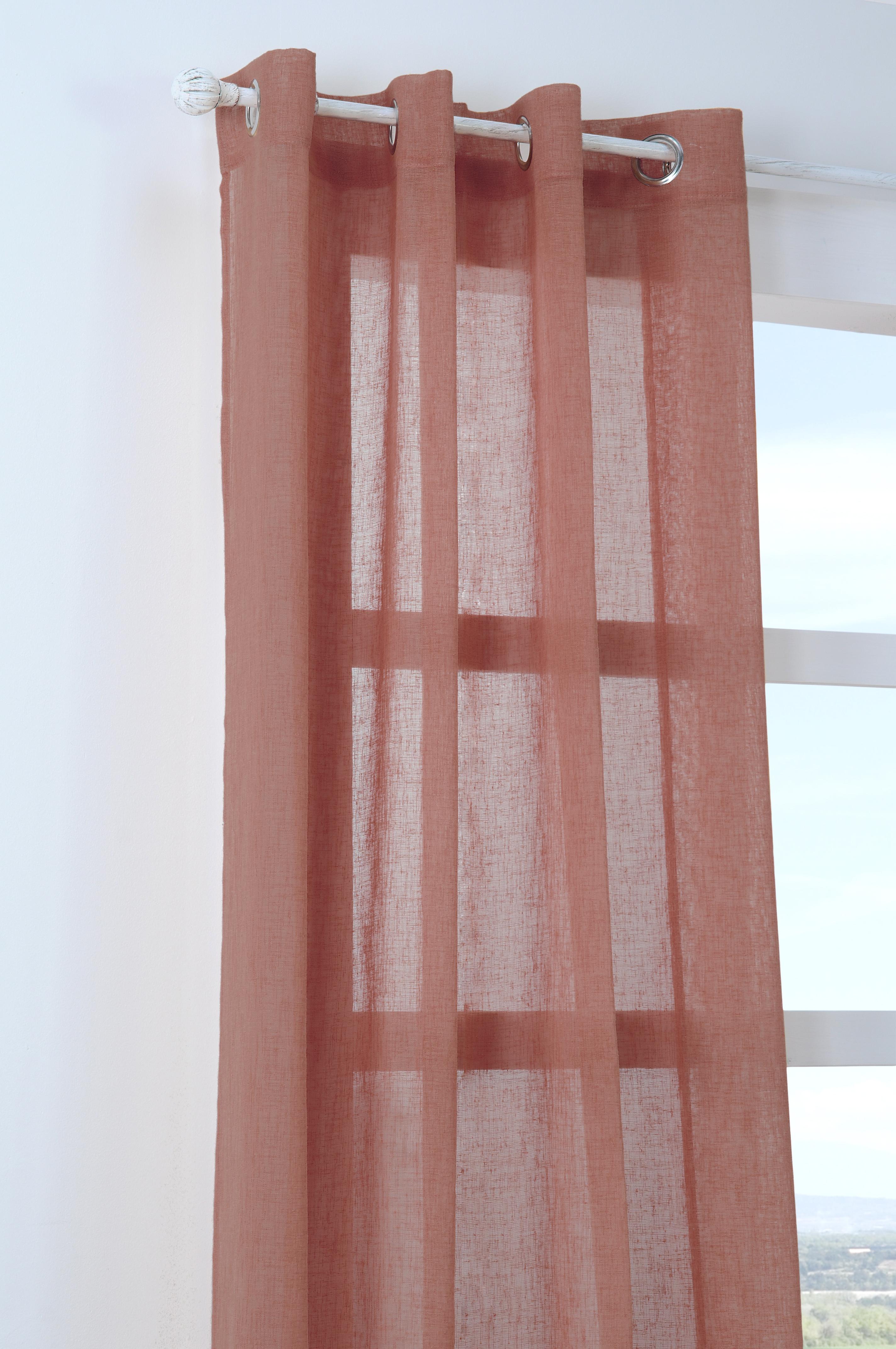 PALOMA VOILE TERRACOTTA 140X260CM