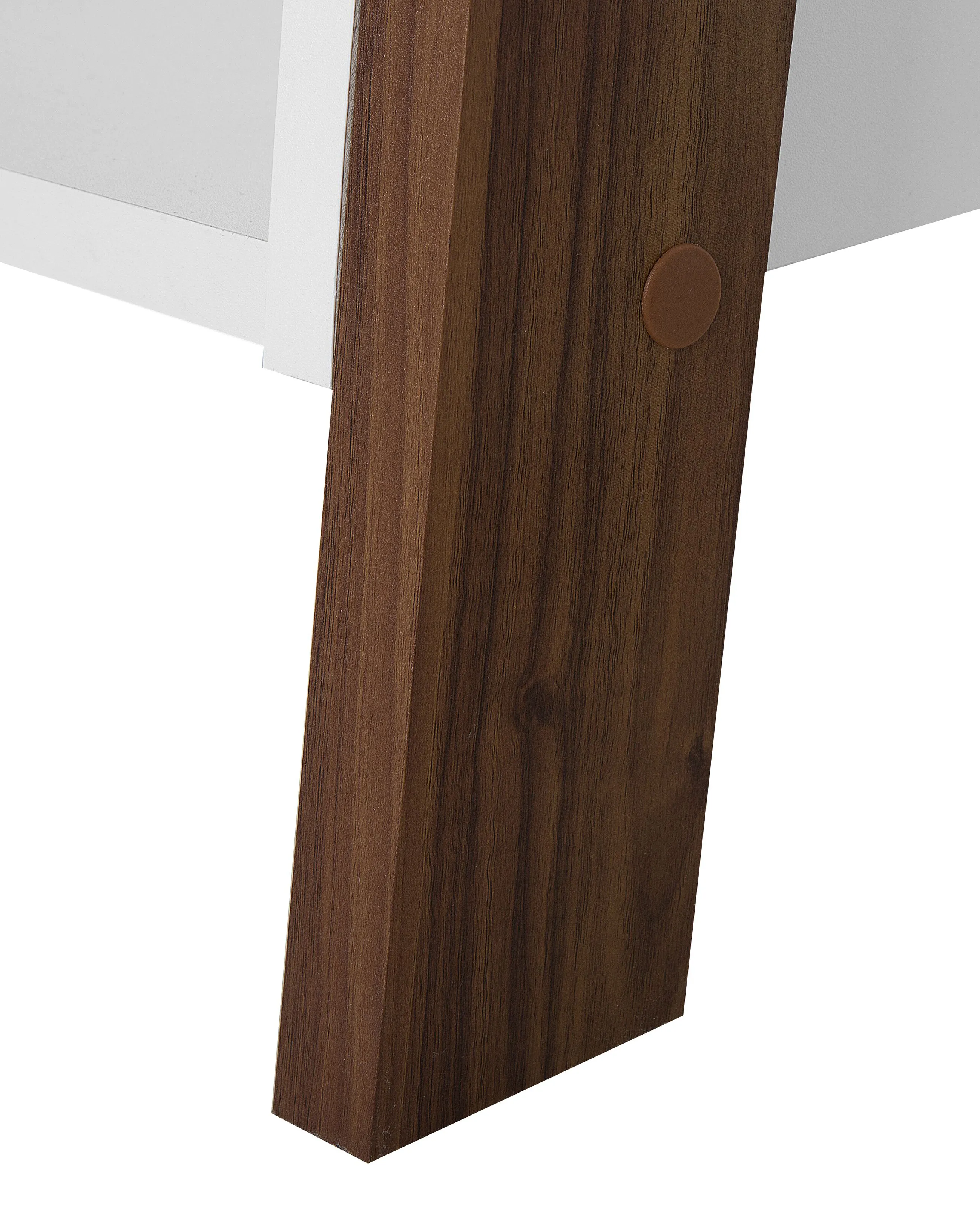 Opbergkast met 5 planken MOBILE DUO 166 cm Bruin/wit