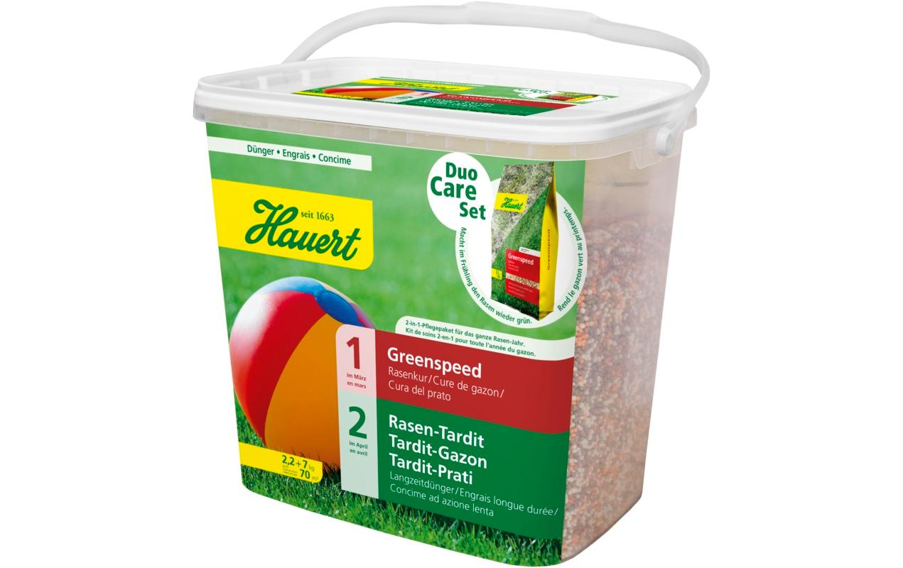 Dünger Duo CareSet Rasen-Tardit + Greenspeed, 9.2 kg2-in-1-Pflegepaket für das ganze Jahr