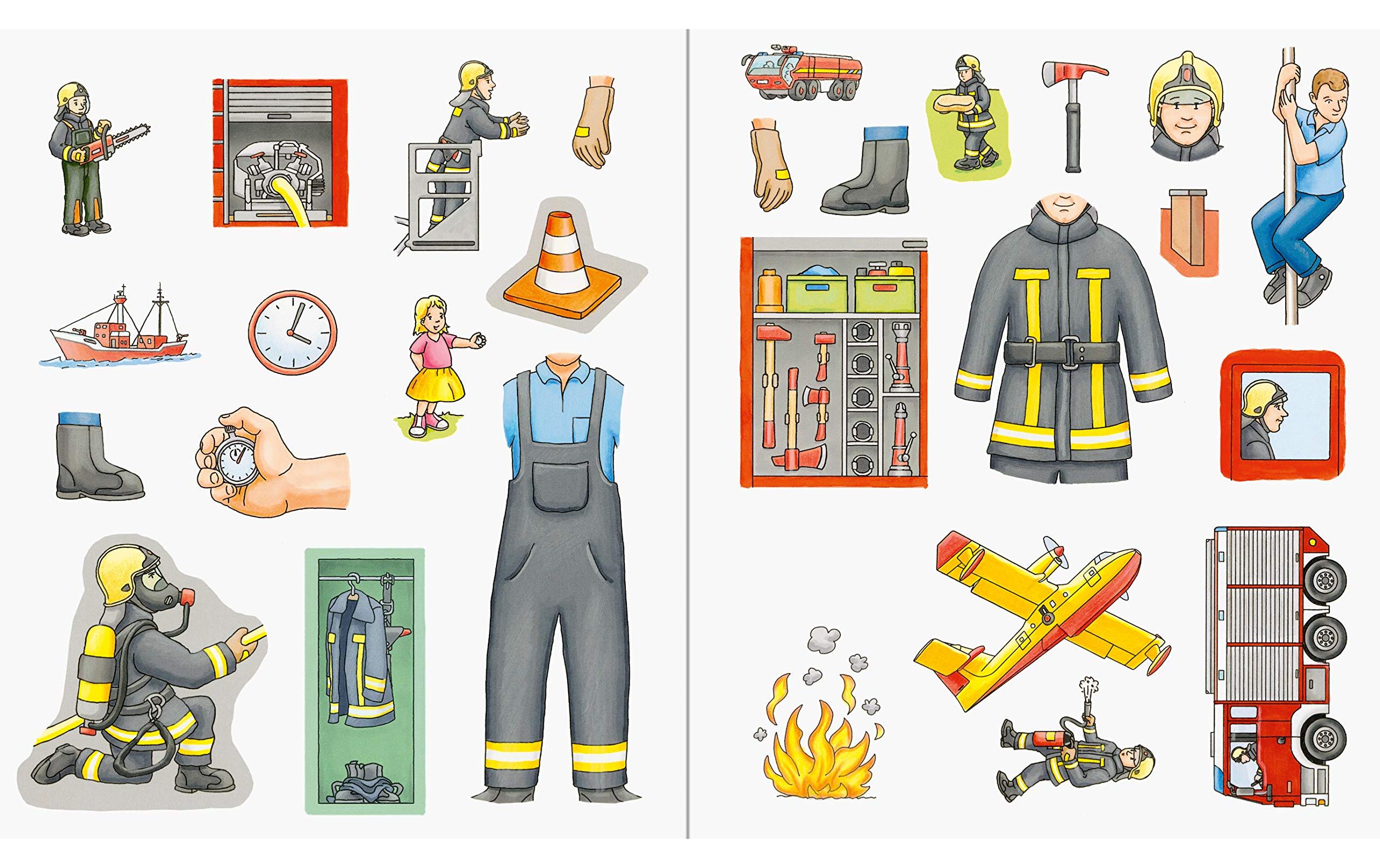 Kinder-Sachbuch WWW Aktiv-Heft FeuerwehrWen rettet die Feuerwehr?