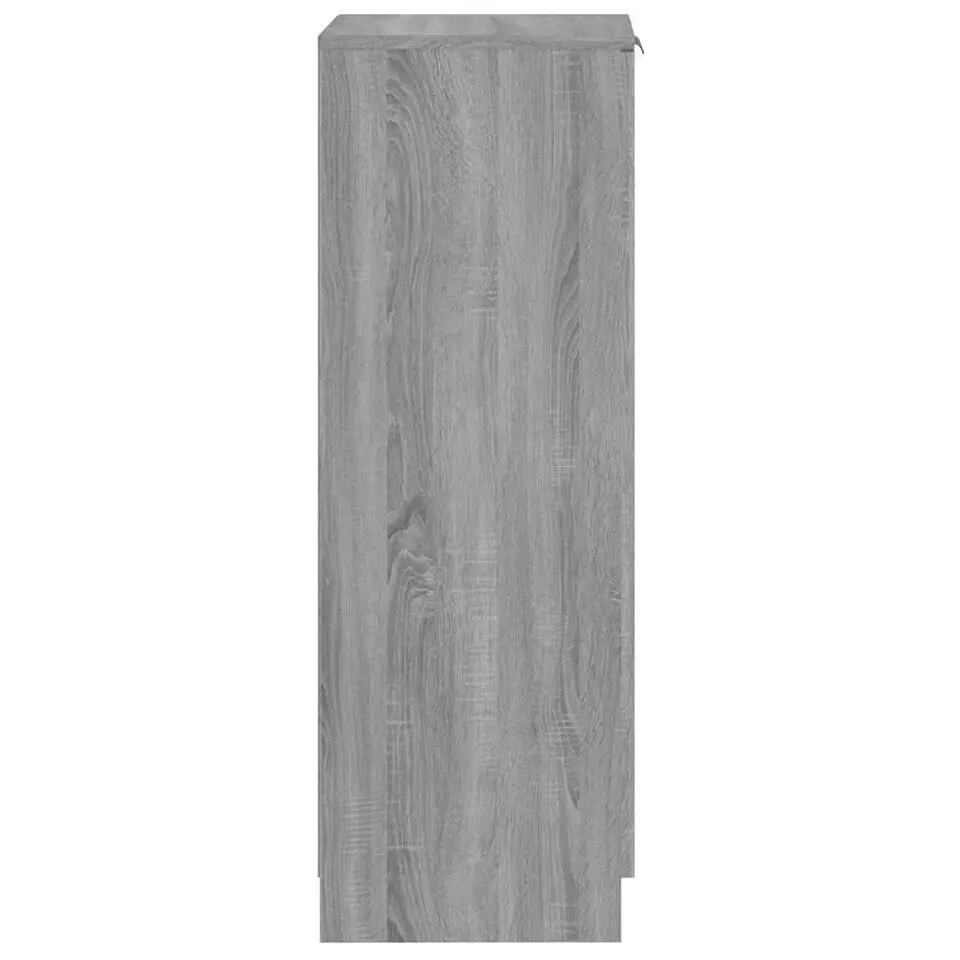vidaXL - Schoenenrek - Grijs - Bewerkt hout
