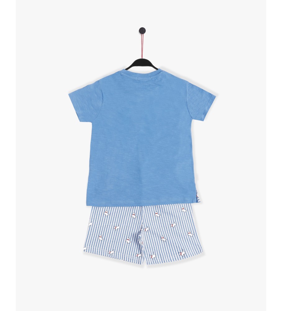 Admas Pijama Manga Corta Lou Lou Summer  azul