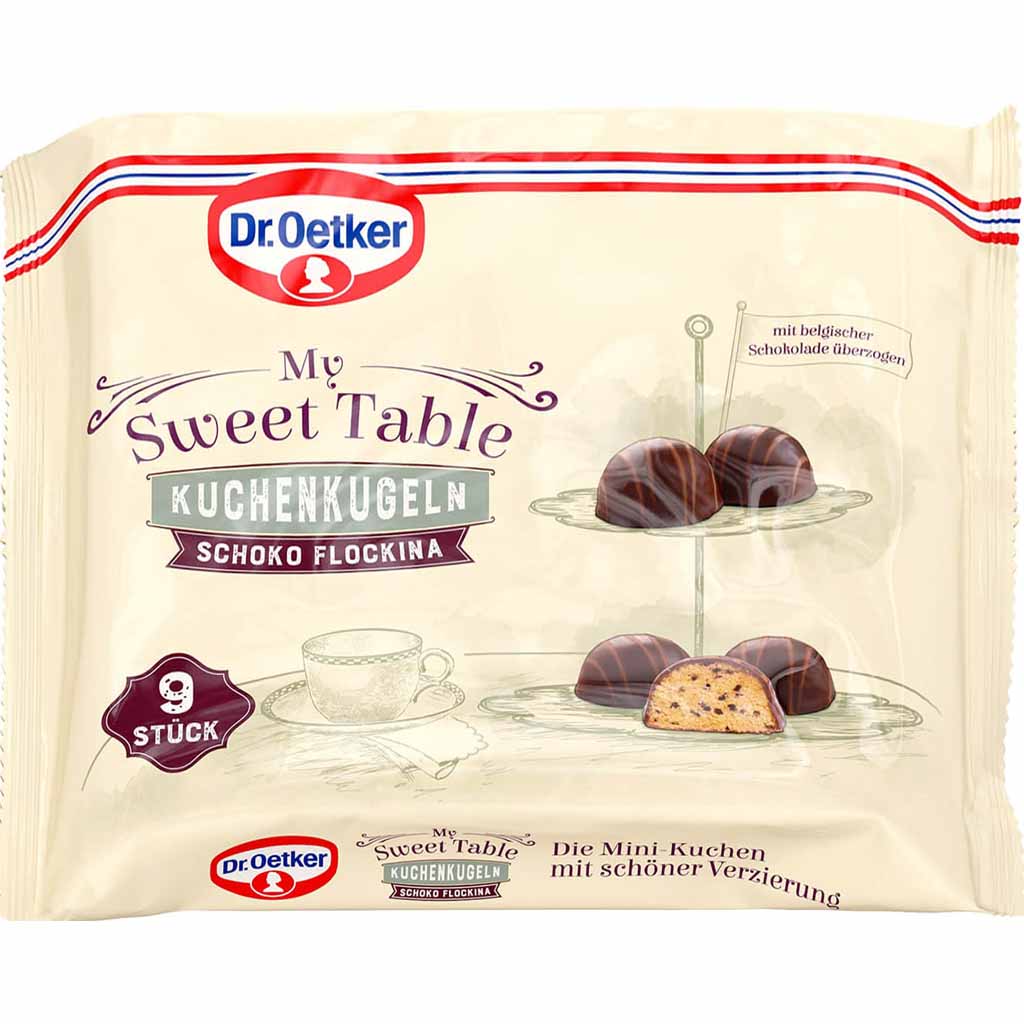 Dr.Oetker My sweet Table Kuchenkugeln Schoko Flockina 150g MHD:4.1.25