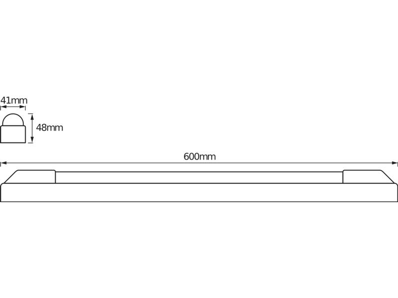 Ledvance Feuchtraumleuchte Led Power Batten, 60 cm, 12W, 30 Led- Röhrenleuchte